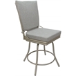 Pemberly Row Outdoor Indoor Patio Dining Set without Arms in White Linen Beige