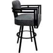 Pemberly Row Extra Tall Swivel Metal Stool 34