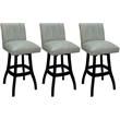 Pemberly Row Set of 3 Swivel Wood Counter Stools 26