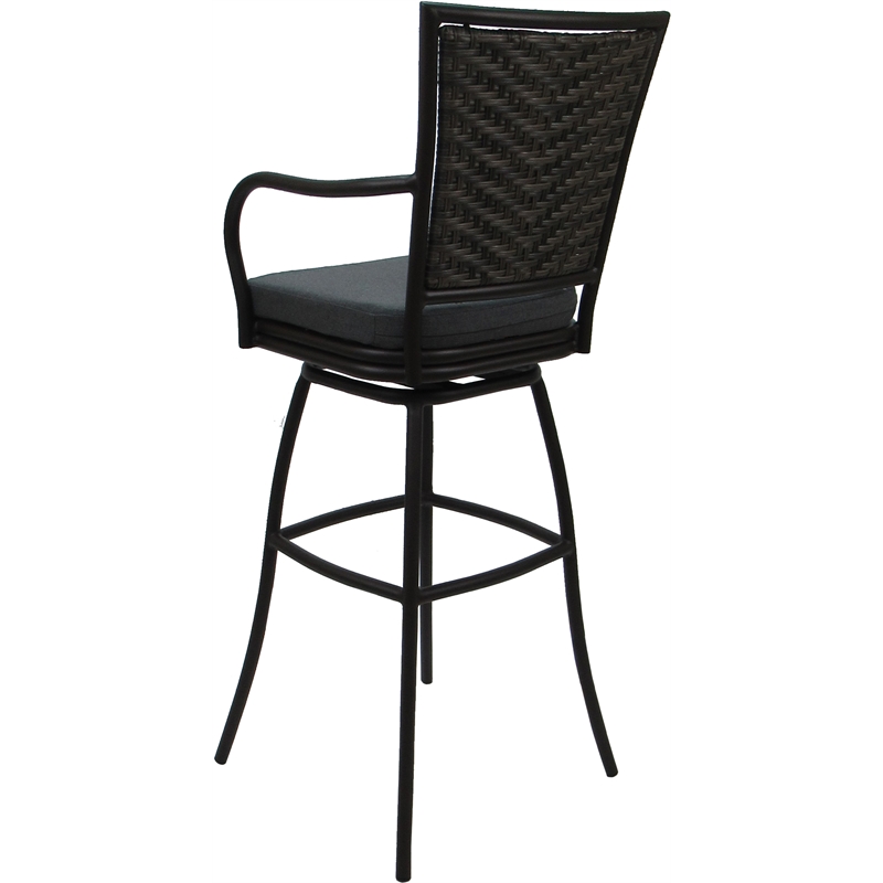 Pemberly Row Outdoor/Indoor Extra Tall Swivel Stool 34