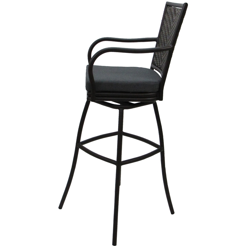Pemberly Row Outdoor/Indoor Extra Tall Swivel Stool 34
