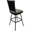 Pemberly Row Outdoor Indoor Swivel Bar Stool 30