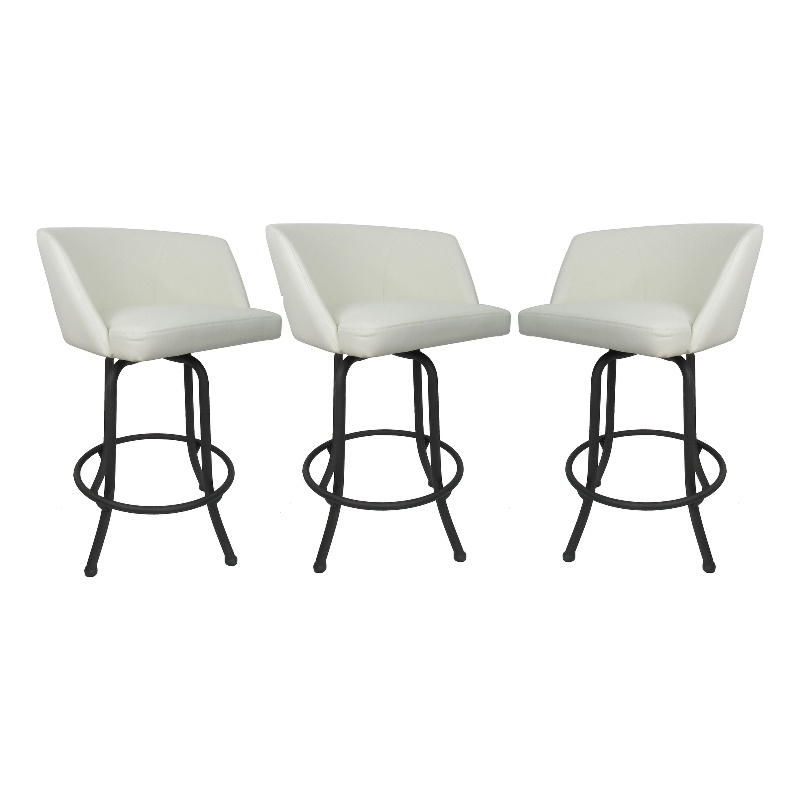 Pemberly Row Swivel Counter Metal Bar Stool 26