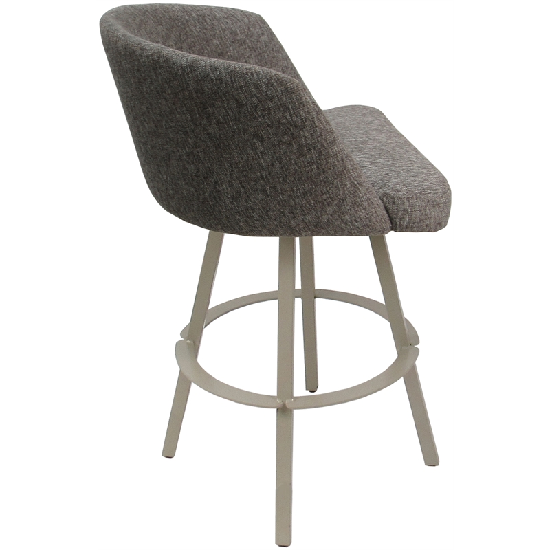 Pemberly Row Swivel Metal Bar Stool 34
