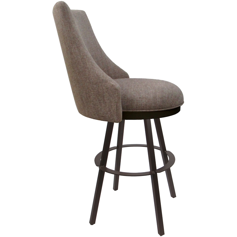 Pemberly Row Swivel Metal Bar Stool 30