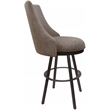 Pemberly Row Swivel Metal Bar Stool 30
