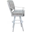 Pemberly Row Extra Tall Bar Stool Swivel Metal 34