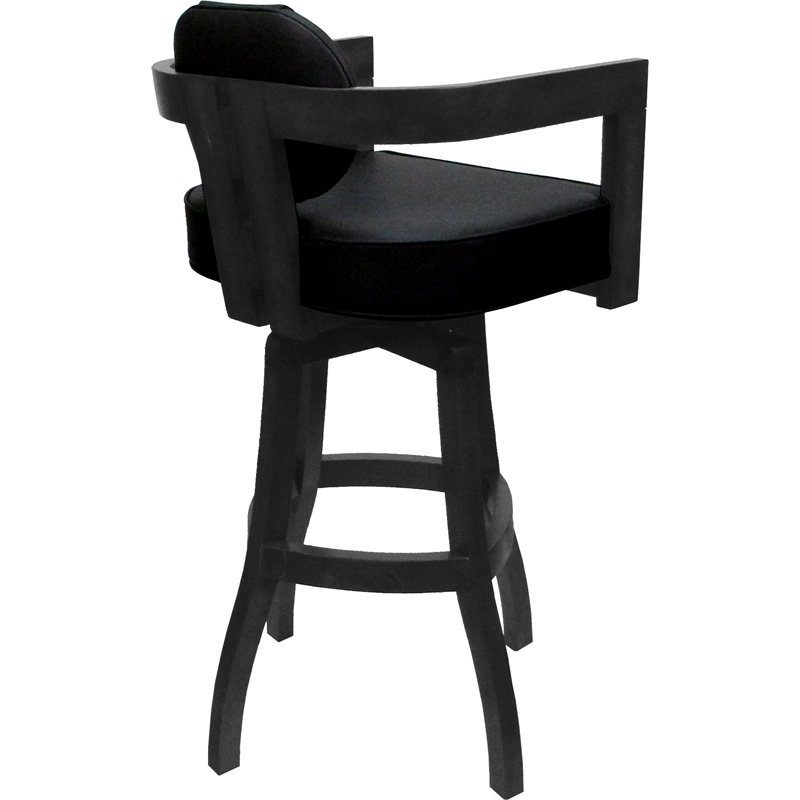 Pemberly Row Swivel Wood Bar Stool 30