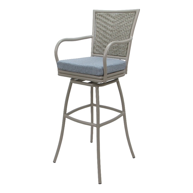 Pemberly Row Outdoor/Indoor Extra Tall Swivel Stool 34