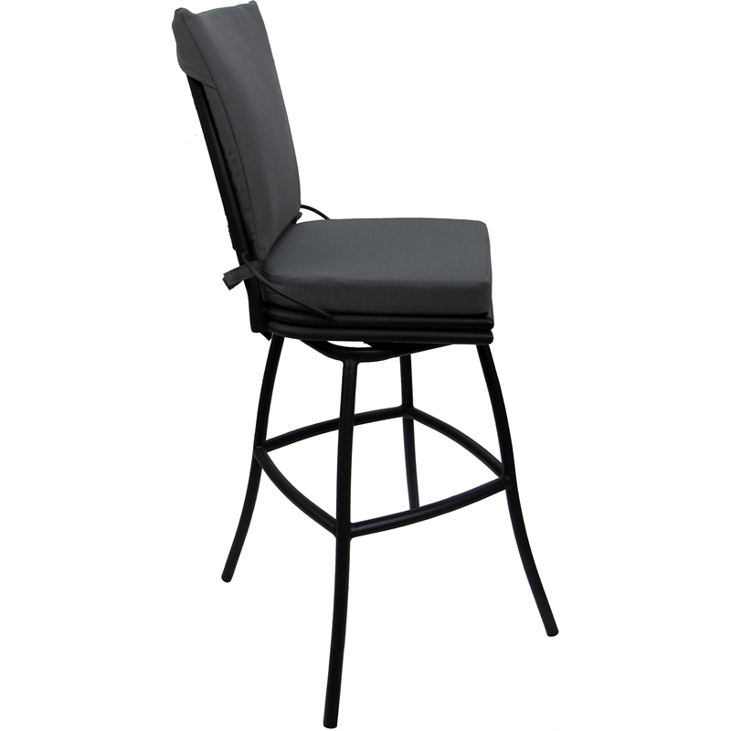 Pemberly Row Outdoor/Indoor Swivel Bar Stool 30