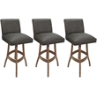 Pemberly Row Set of 3 Swivel Bar Stools 30