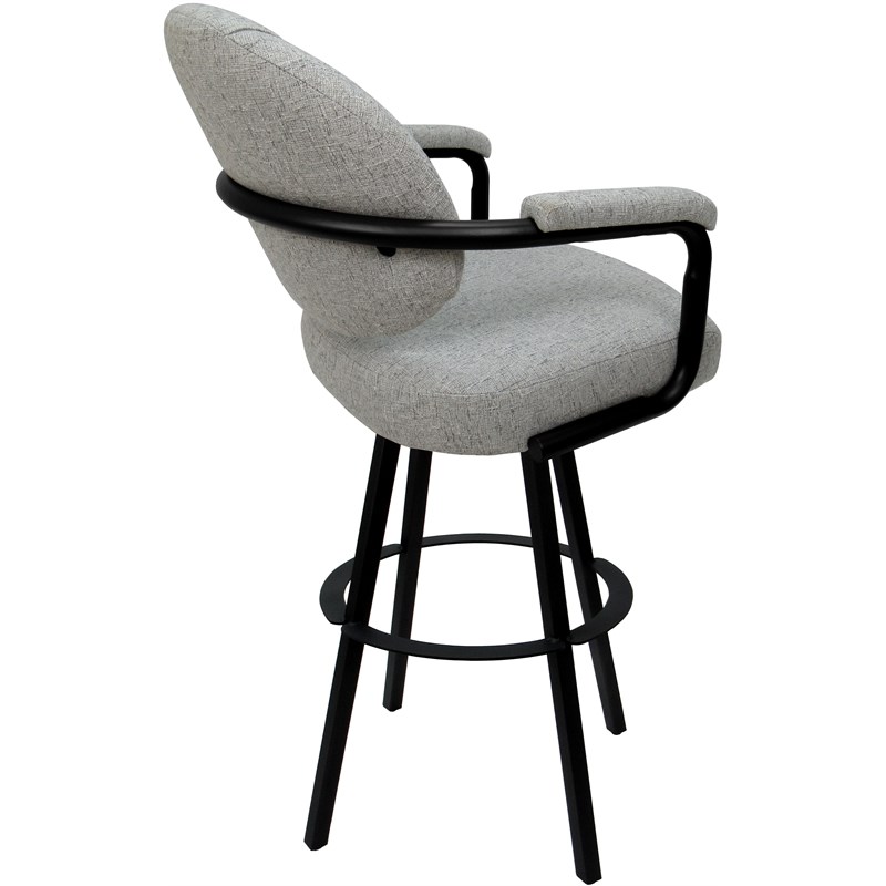 Pemberly Row Swivel Metal Bar Stool 30