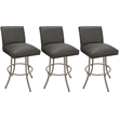 Pemberly Row Set of 3 Swivel Bar Stools 30