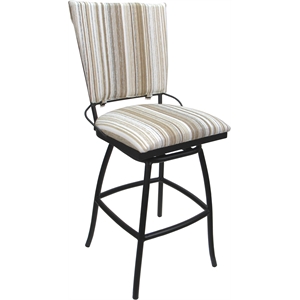Pemberly Row Counter Bar Stool 26&quot Armless with Padded Back in White Fabric