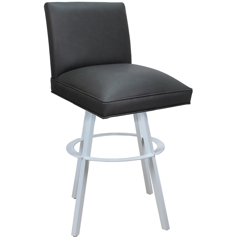 Pemberly Row Swivel Metal Counter Stool 26