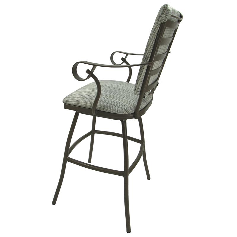 Pemberly Row Outdoor Patio Swivel Stool 35