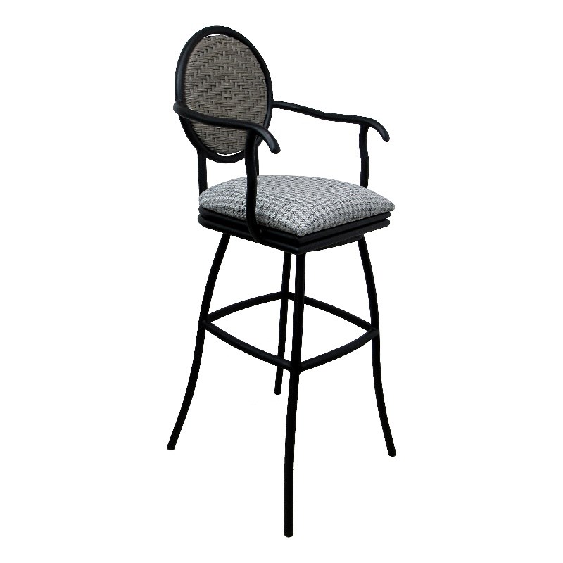 Pemberly Row Outdoor Patio Swivel 26