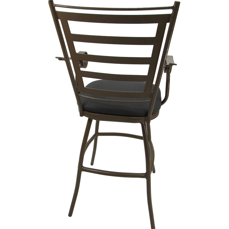 Pemberly Row Patio Swivel Bar Stool 35