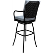 Pemberly Row Outdoor/Indoor Swivel Extra Tall Stool 34