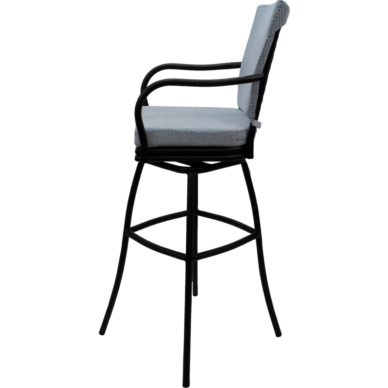 Pemberly Row Outdoor/Indoor Swivel Extra Tall Stool 34