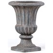 Pemberly Row Lightweight Fiberstone Outdoor Urn in Stormcloud