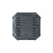 Pemberly Row 100 Gallon Resin Outdoor Composter in Black Rust