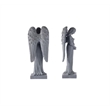 Pemberly Row Antique Fiber-Stone Standing Angel Garden Sculpture