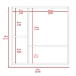 Pemberly Row Engineered Wood Mirrored Medicine Cabinet with 4 Shelves in White