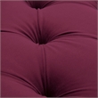 Pemberly Row Tufted Roll Arm Right-Facing Chaise Lounge in Burgundy