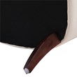 Pemberly Row Tufted Accent Chair with Rolled Arms in Sky Neutral