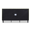 Pemberly Row King Vertical Tufted Platform Bed Set in Olive Green Velvet