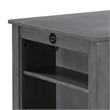 Pemberly Row 3-Piece Gray Counter Height Dining Table with Shelves and 2 Chairs