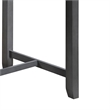Pemberly Row 3-Piece Gray Counter Height Dining Table with Shelves and 2 Chairs