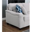 Pemberly Row Light Gray Linen 7-Piece Modular L-Shape Sectional with Ottoman