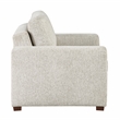 Pemberly Row Microfiber Armchair with Pocket Coil Support in Sage Sand