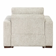 Pemberly Row Microfiber Armchair with Pocket Coil Support in Sage Sand