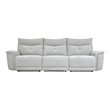 Pemberly Row 3-Piece Power Reclining Sofa Set with USB Ports in Mist Gray