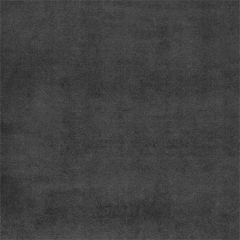 Pemberly Row Velvet Upholstered Accent Chair with Wood Arms in Dark Gray