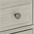 Pemberly Row Pine 2-Drawer Nightstand in Dark Brown and Light Gray