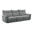 Pemberly Row 3-Pc Power Reclining Sofa with USB & Power Headrests in Dark Gray