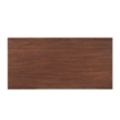 Pemberly Row Contemporary Wood 2-Drawer Coffee Table with Shelf in Brown