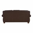 Pemberly Row Top Grain Leather Sofa with Nailhead Trim in Brown