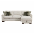 Pemberly Row 2-Pc Sectional Sleeper with Reversible Chaise in Sage Sand