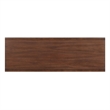 Pemberly Row Mid-Century 2-Drawer Console Table with Walnut Veneer in Brown