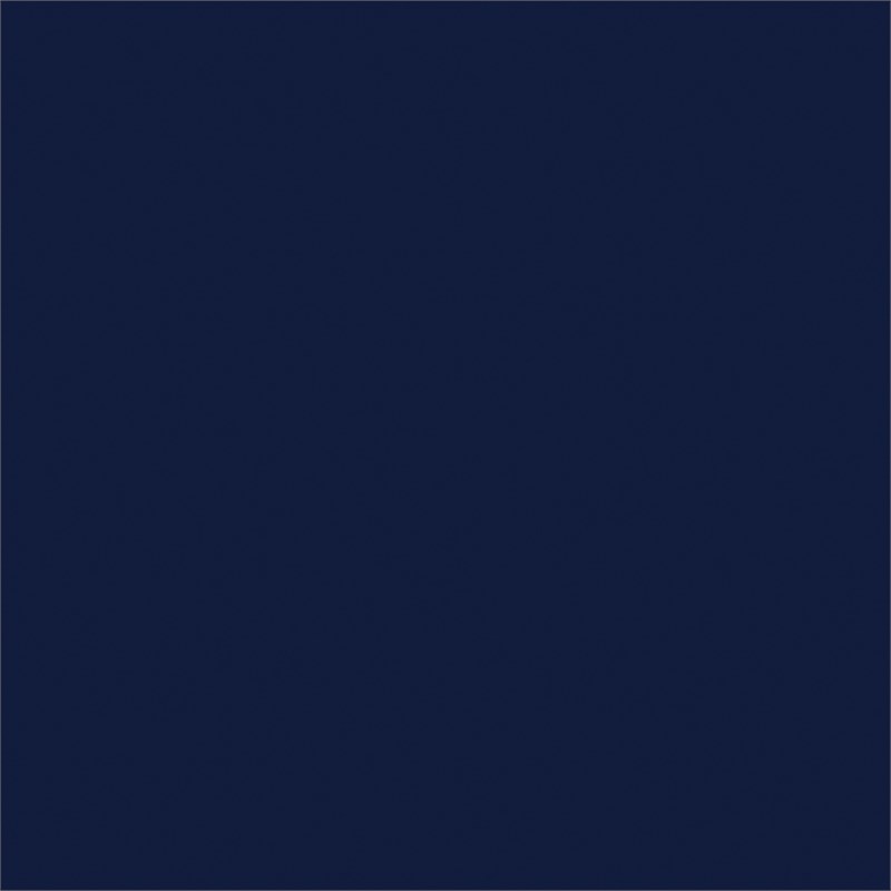 Pemberly Row Full Metal Platform Bed with Accent Joints in Navy Blue