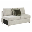 Pemberly Row Microfiber 3-Piece Sectional with Reversible Chaise in Sage Sand