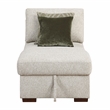 Pemberly Row Microfiber 3-Piece Sectional with Reversible Chaise in Sage Sand