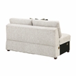 Pemberly Row Microfiber 3-Piece Sectional with Reversible Chaise in Sage Sand