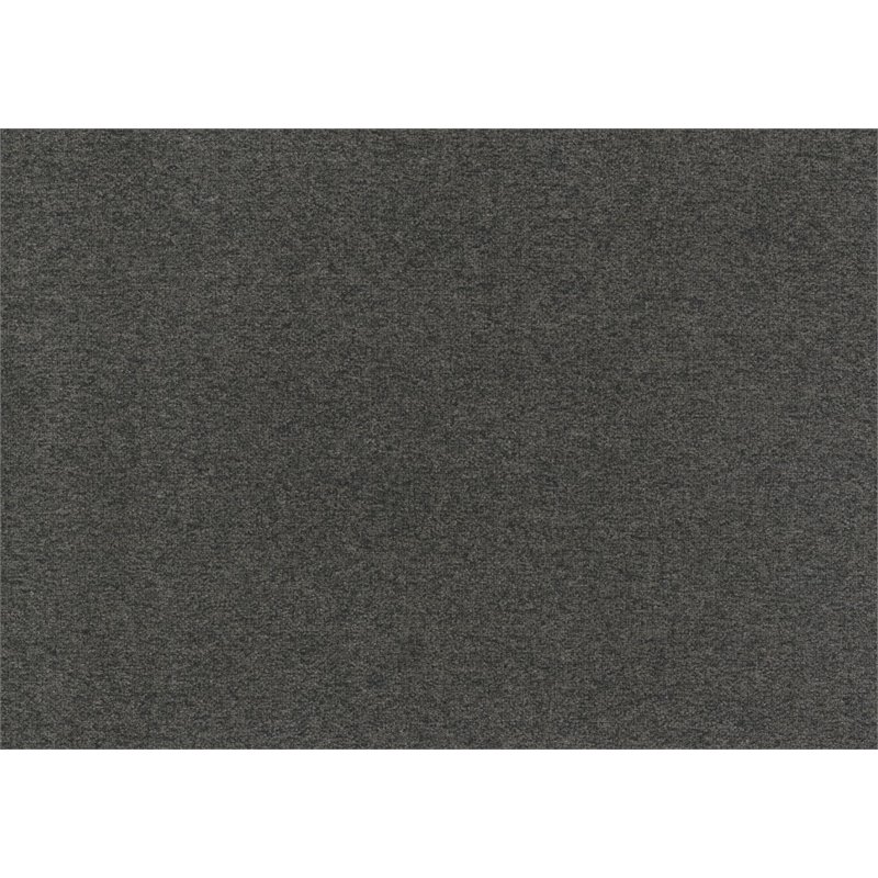 Pemberly Row Button-Tufted Fabric Daybed with Pull-Out Trundle in Gray