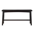 Pemberly Row 4-Piece Wood Counter Height Dining Set with 3 Stools in Black